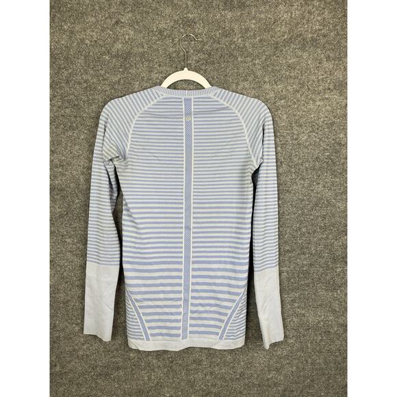 Lululemon Swiftly Tech Long-Sleeve Crew Heathered Lullaby Size 6 - Picture 5 of 8